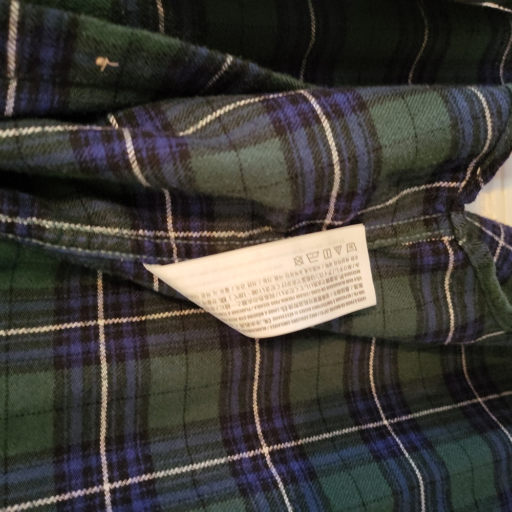 Hollister womenβs size L flannel Boyfriend Fit - Picture 5 of 8